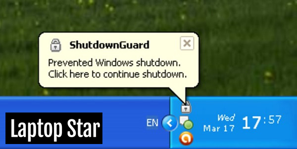 Phần mềm tắt máy tính Windows ShutdownGuard