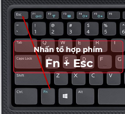Cách khóa phím Fn trên laptop bằng tổ hợp phím