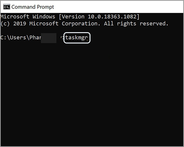 Sử dụng lệnh Command Prompt để mở Task Manager (2)