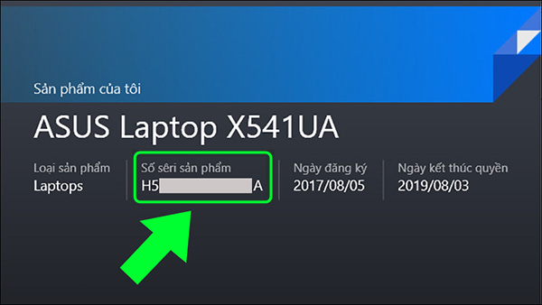 Sử dụng phần mềm kiểm tra serial number laptop (2)